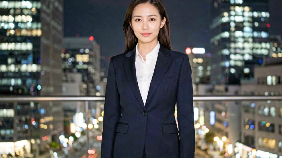 桃乃木香奈出演的剧情向作品封面，背景为都市夜景，角色着职场装扮