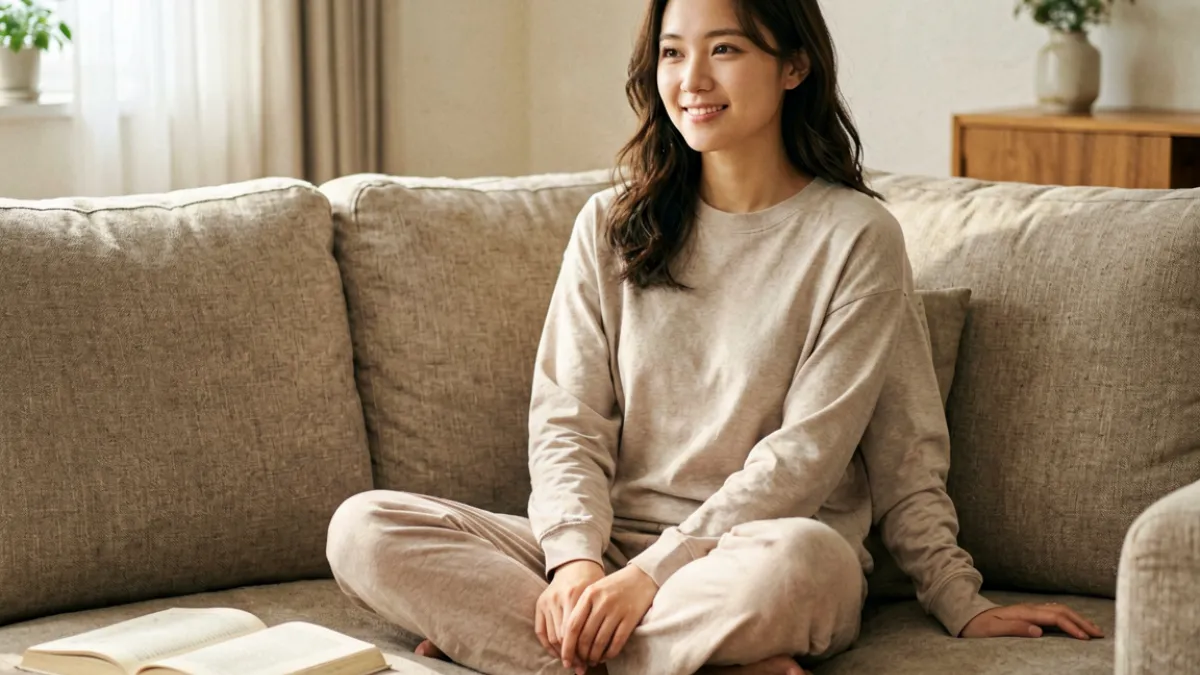 桃乃木香奈在家居风格布景中出演的生活感系列作品封面，色调温暖