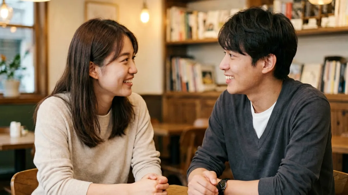 桃乃木香奈出演的双人对手戏作品封面，两位演员表情自然，场景为咖啡馆